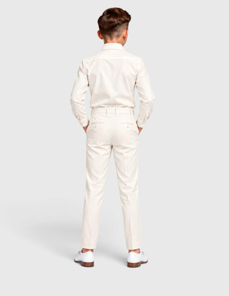 Pantalon de Costume Ivoire pour Enfant