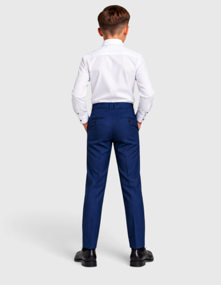 Pantalon de Costume pour Garçon de Cérémonie - Bleu roi