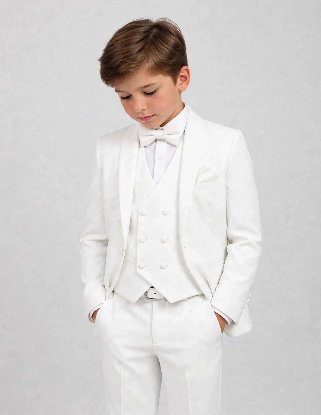 Costume de Communion Blanc pour Garçon 2