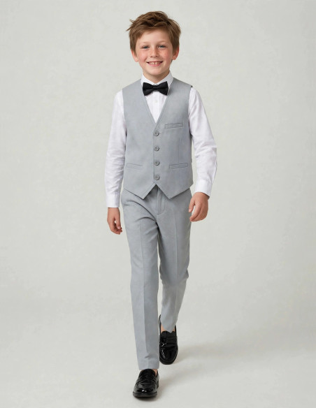 Tenue Cérémonie Enfant Gris