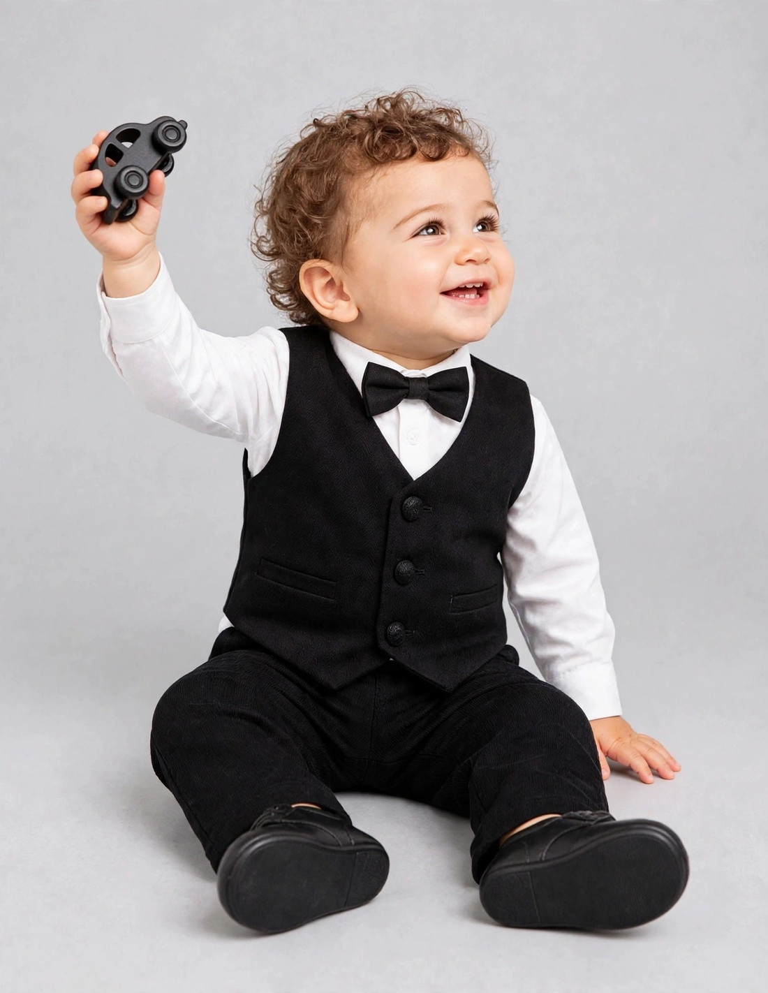 Ensemble gilet pantalon bébé ivoire Diva