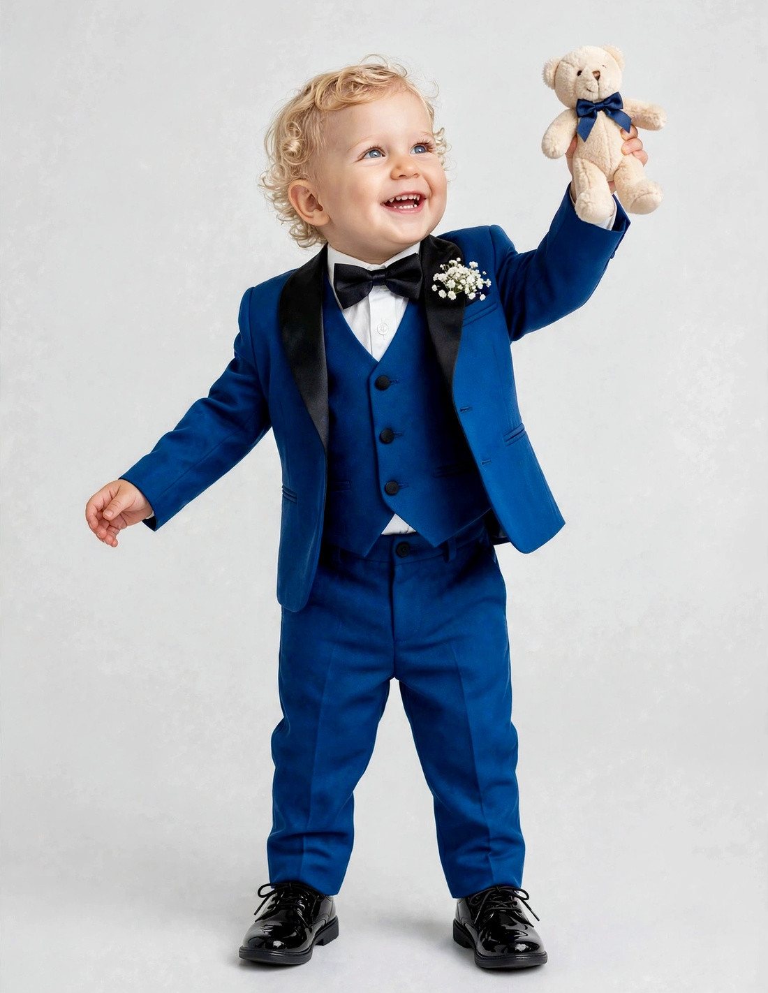 Costume Bébé de Cérémonie Bleu indigo