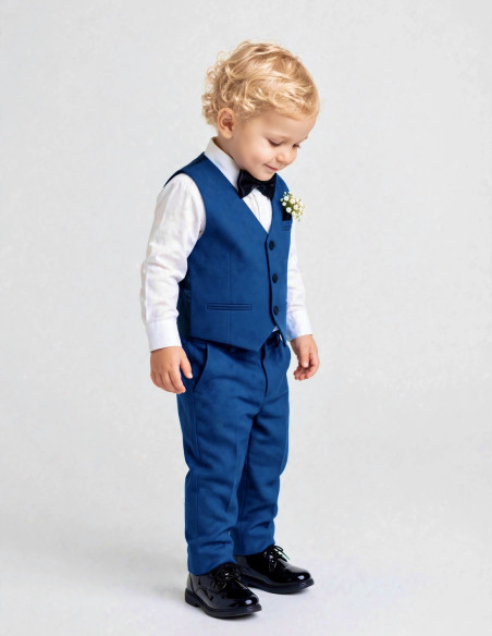 Costume Bébé de Cérémonie Bleu Indigo | Loic