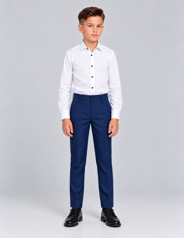 Pantalon Cérémonie Enfant bleu roi Bryan