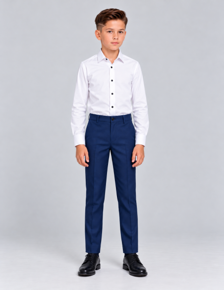 Pantalon Cérémonie Enfant bleu roi Bryan