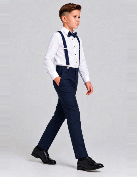 Pantalon de Costume pour Enfant de Cérémonie - Marine