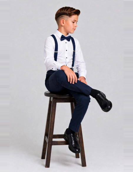 Pantalon de Costume pour Enfant de Cérémonie - Marine
