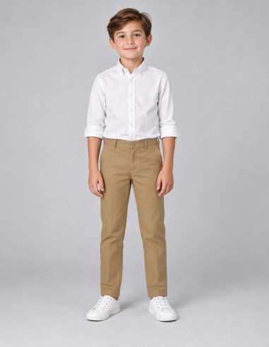 Pantalon Garçon Chino Beige