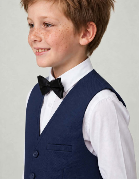Tenue de Cérémonie Enfant gilet et pantalon | Bleu marine