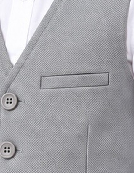 Tenue de Cérémonie Garçon gilet & pantalon | Gris