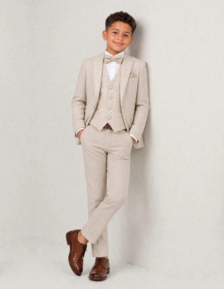 Costume Enfant de Cérémonie beige Hugo
