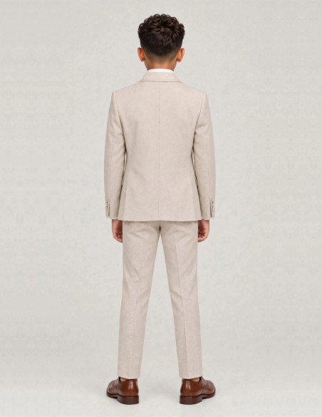 Costume Enfant Beige de Cérémonie | Hugo