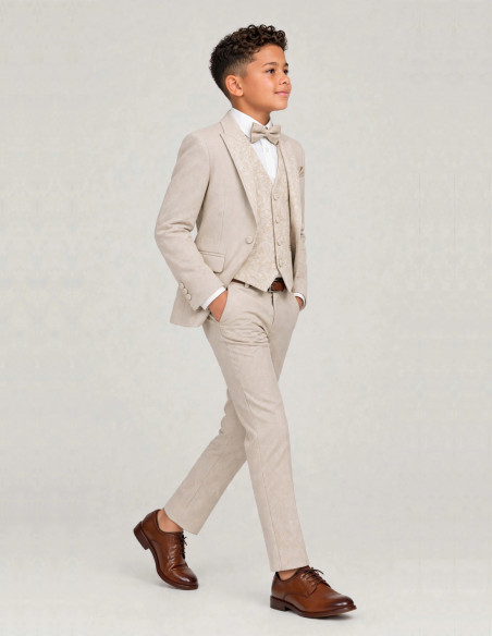 Costume Communion Enfant beige | Hugo