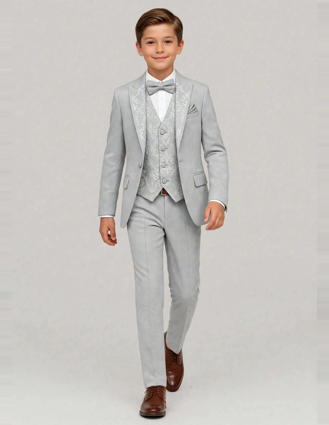 Costume cérémonie enfant gris Hugo