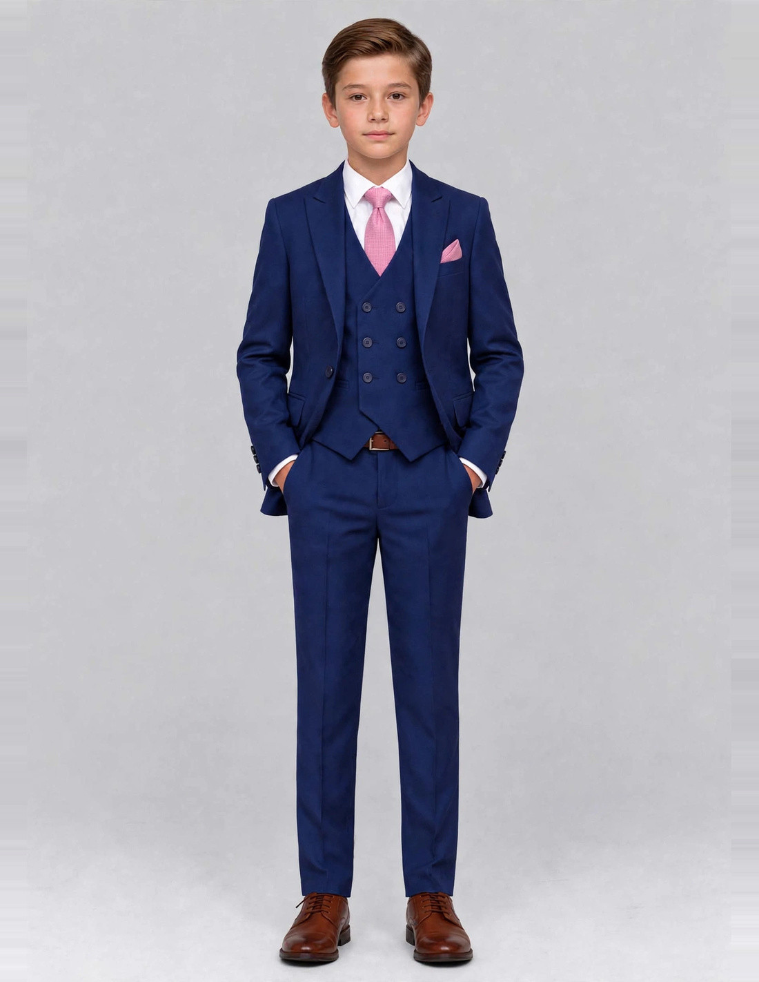 costume mariage garçon bleu roi enzo