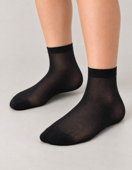 chaussettes garçon fines noir