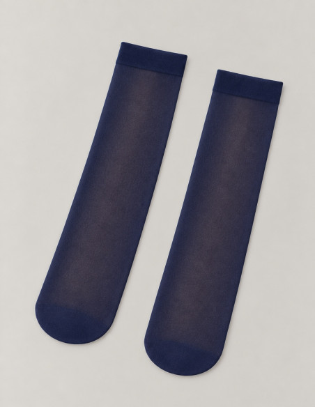Chaussettes Fines pour Enfants - Bleu Marine