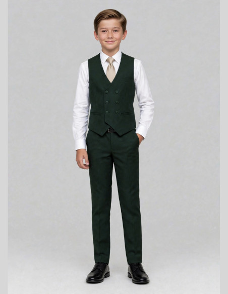 Costume Garçon Mariage Vert Foncé | Enzo