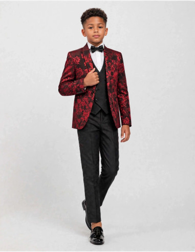 costume de cérémonie enfant bordeaux