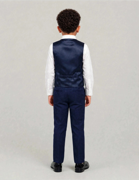 Costume Enfant à Motif fleuri Bleu Roi | Lucas
