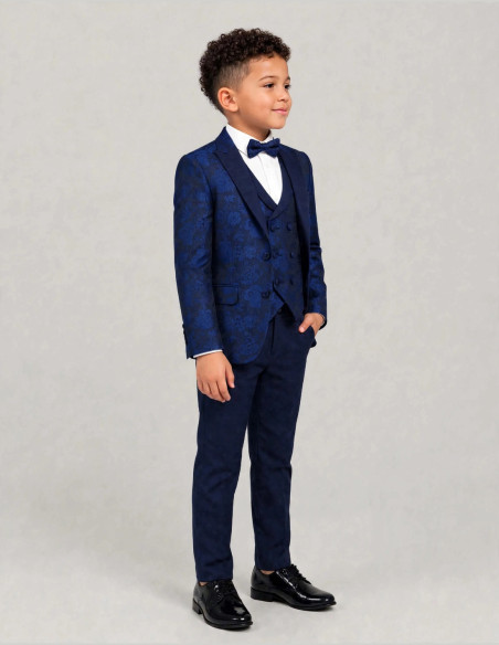 Costume mariage enfant bleu Lucas