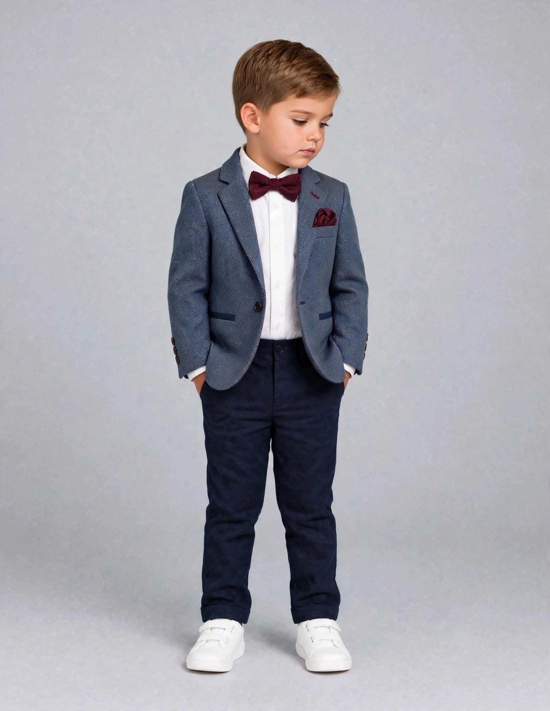 Ensemble costume enfant blazer pantalon marine