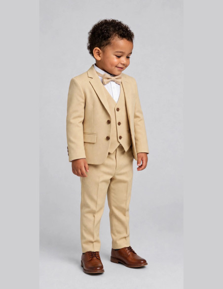 Costume Bébé Garçon Beige de Mariage