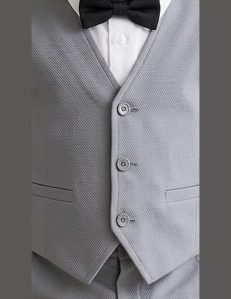 Ensemble Cérémonie Bébé Garçon Gris – Gilet - pantalon