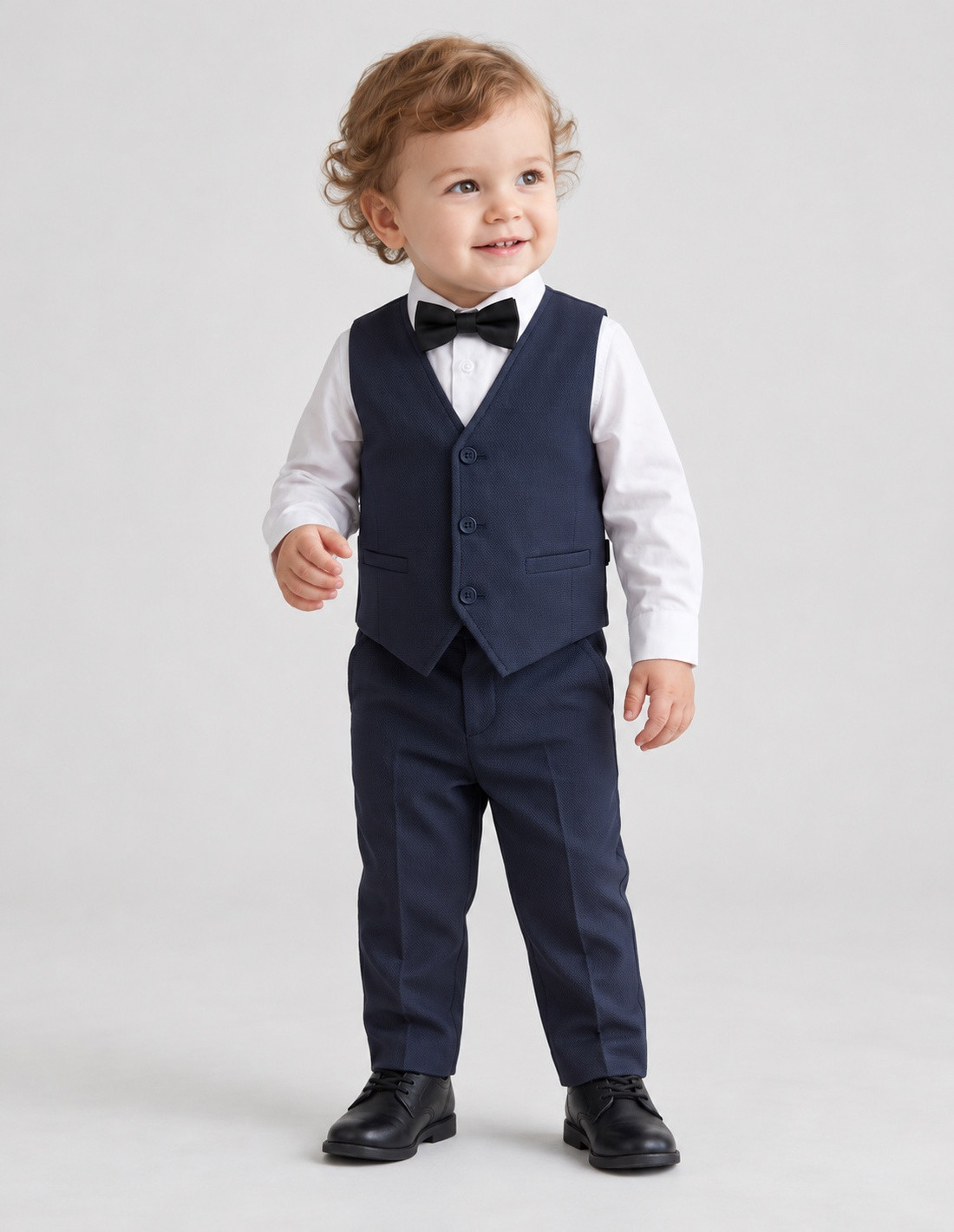 Ensemble Gilet Pantalon cérémonie pour bébé Garçon Bleu Marine