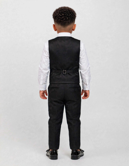 Costume Cérémonie Bébé Garçon Bordeaux et Noir – Benoît