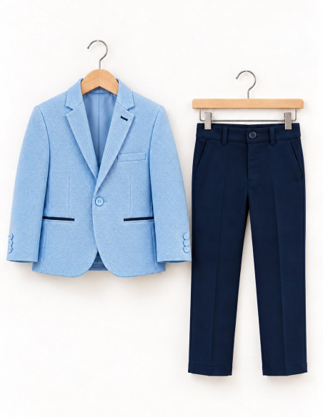 Costume Bébé de Cérémonie bleu ciel | Gustave