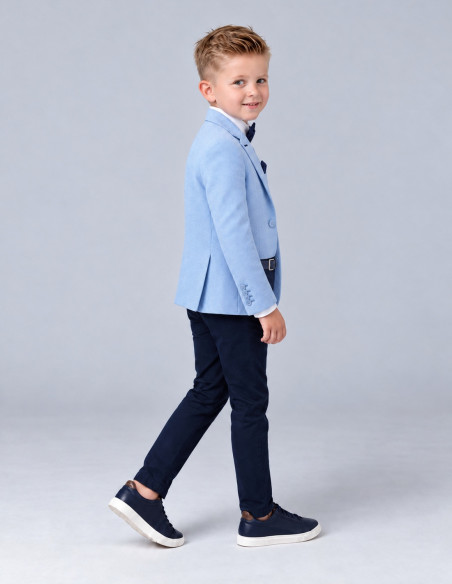Costume Garçon Bleu Ciel et marine – Ensemble de cérémonie Gustave