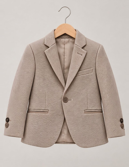 Costume Bébé De cérémonie beige veste Gustave