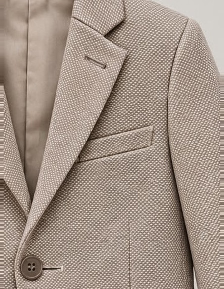 Costume Bébé De cérémonie beige zoom veste Gustave
