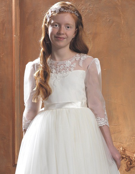 Robe fille de cérémonie Ivoire |Florence