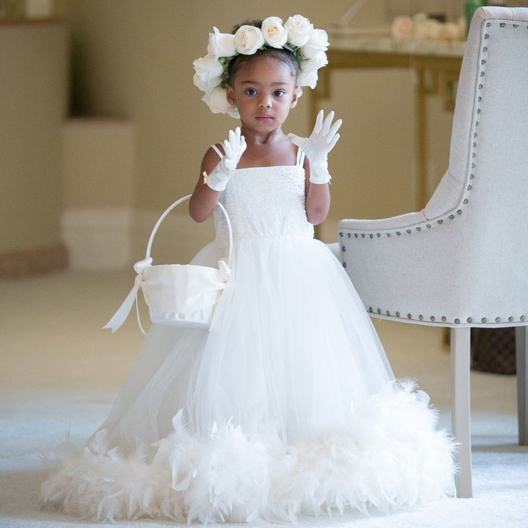 Robe Demoiselle D'honneur Fille 4-7 Ans - Tulle Avec Paillettes - Sans Manches, Nœud Papillon Dos - Pour Mariage, Anniversaire, Fête - Tissu Doux Et Confortable